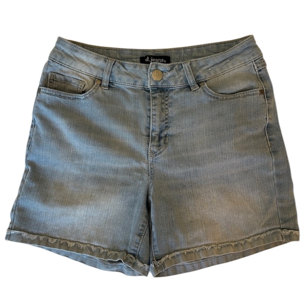 D. Jeans Women's Mid Rise Size 4 Rolled Hem Denim Shorts